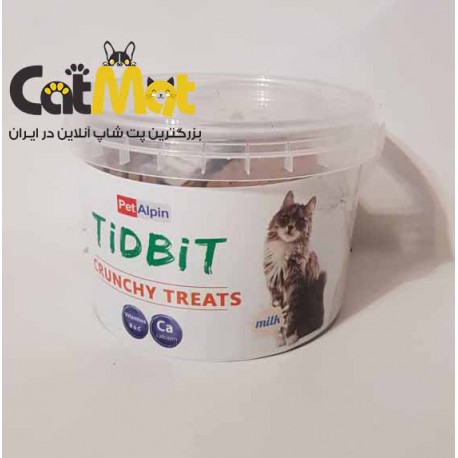 تشویقی سطلی گربه با طعم شیر Tidbit