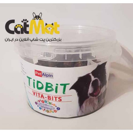 مکمل تشویقی حاوی ویتامین های روزانه مخصوص سگ Tidbti