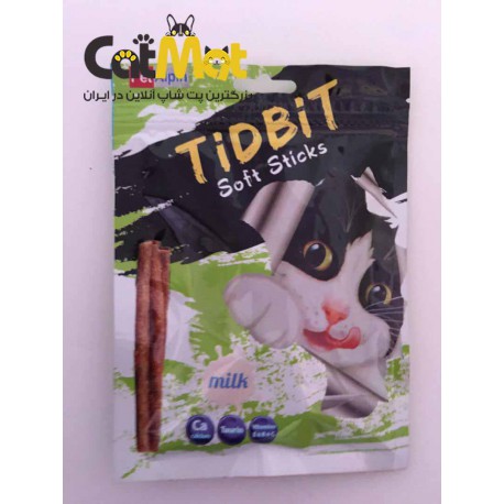 تشویقی مدادی نرم Tidbit مخصوص گربه 9 عددی با طعم شیر