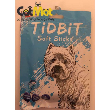 تشویقی مدادی نرم Tidbit مخصوص سگ 9 عددی با طعم ماهی