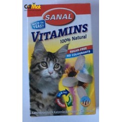 قرص مخمر گربه sanal به همراه ویتامین 50g